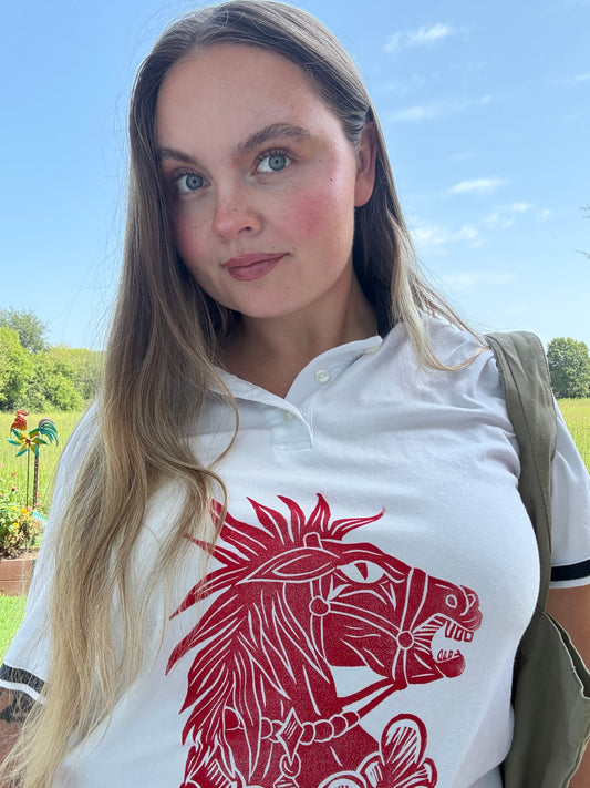 Giddy Up Polo Top