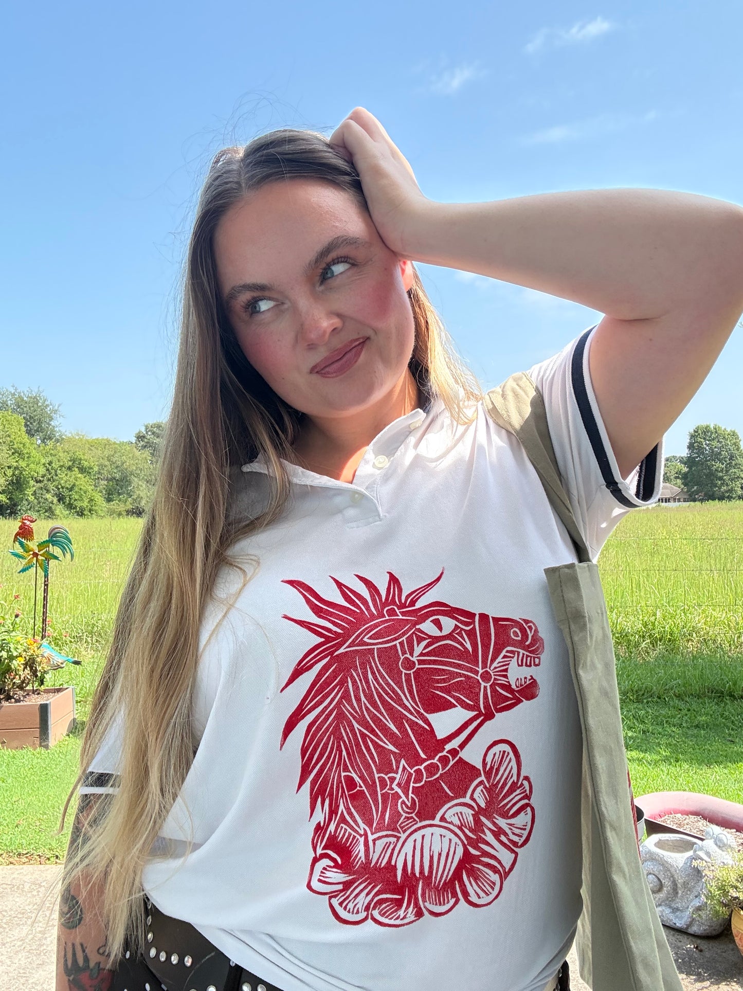 Giddy Up Polo Top