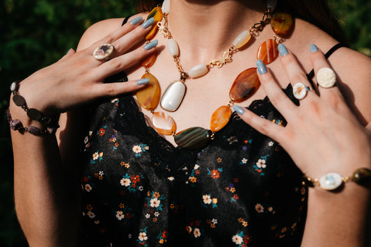 Agate and Carnelian Necklace