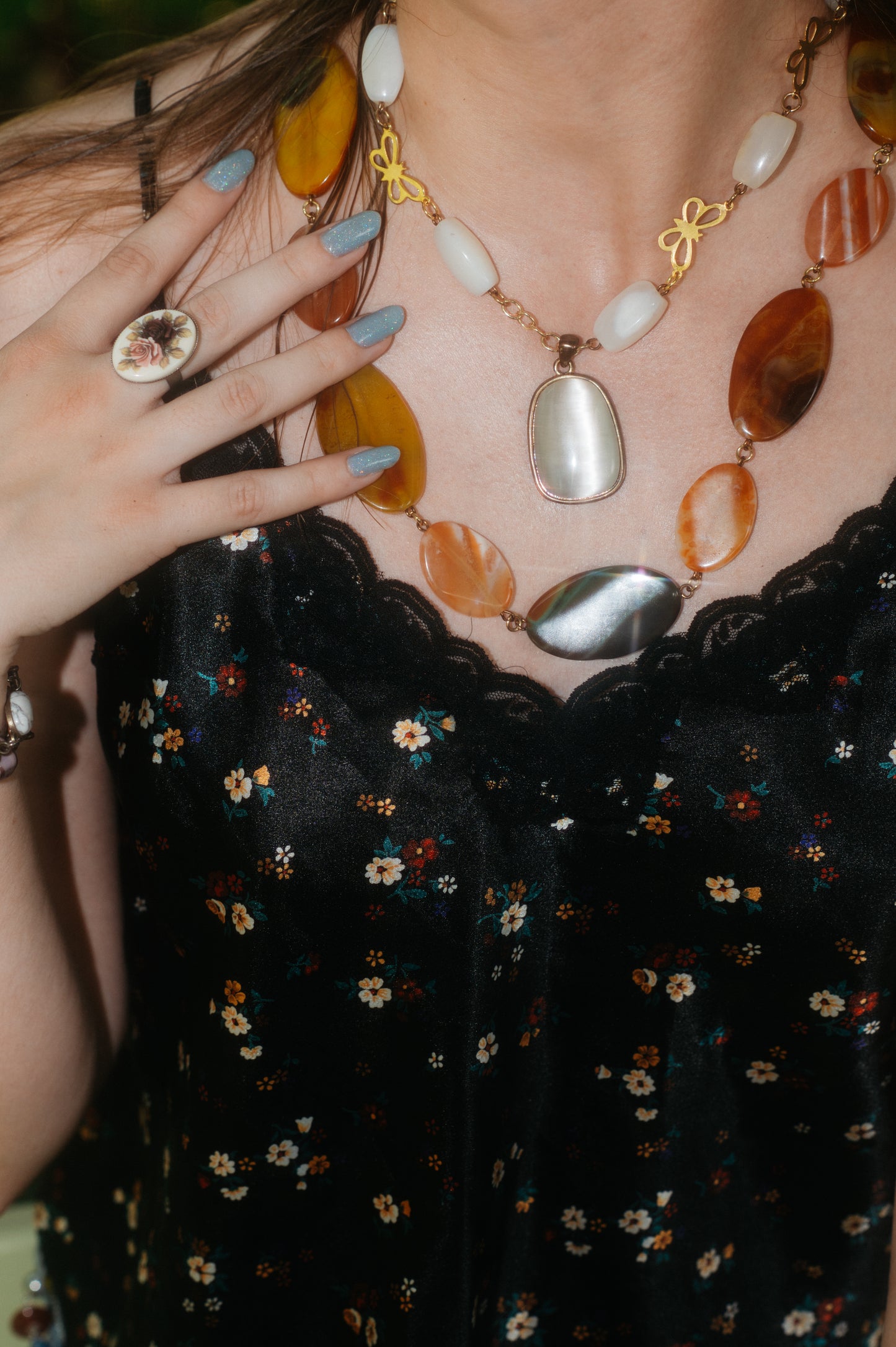 Agate and Carnelian Necklace