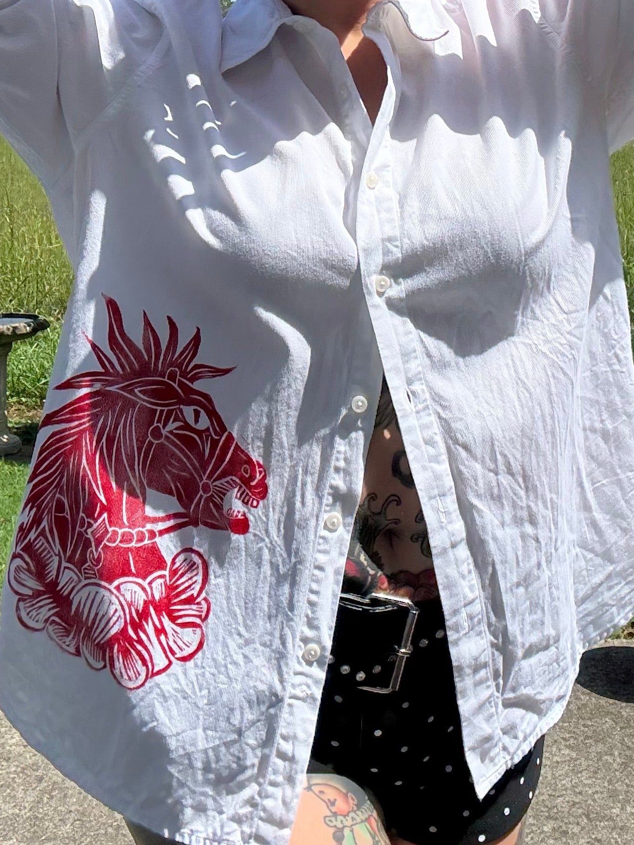 Messy Button Down