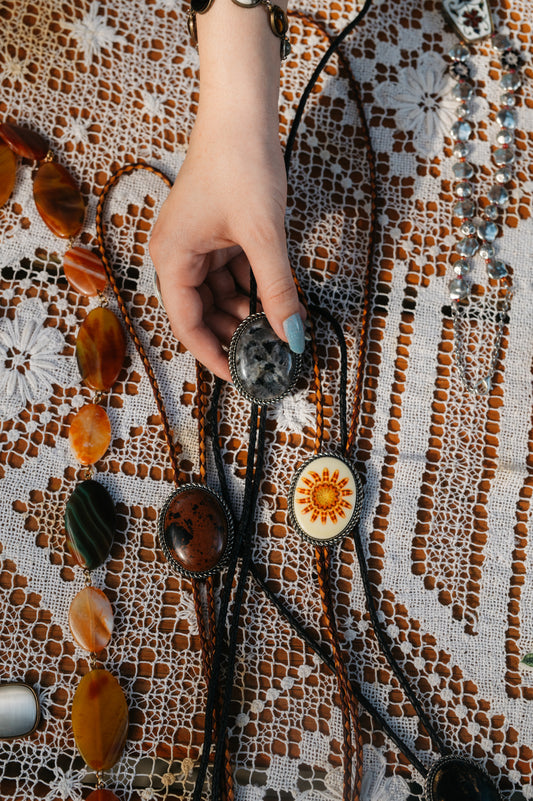 Labradorite Bolo Tie