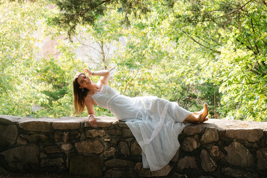 Delicate Blue Floral Dress